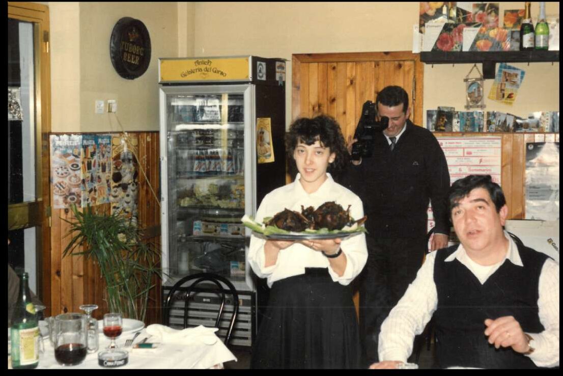 La sala della trattoria